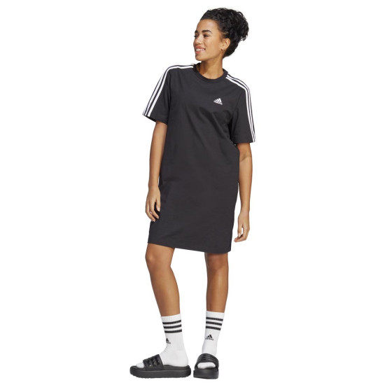 Adidas Γυναικείο φόρεμα Essentials 3-Stripes Single Jersey Boyfriend Tee Dress